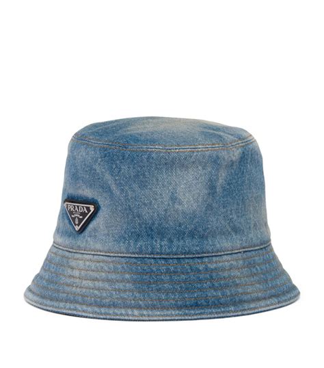 how much is the prada bucket hat|Prada denim bucket hat.